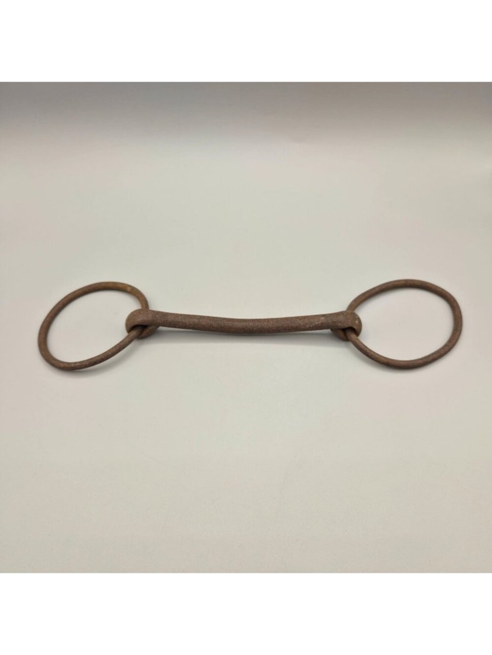 Antique Rusted Iron O Ring Bar Horse Bit Equestrian Tack